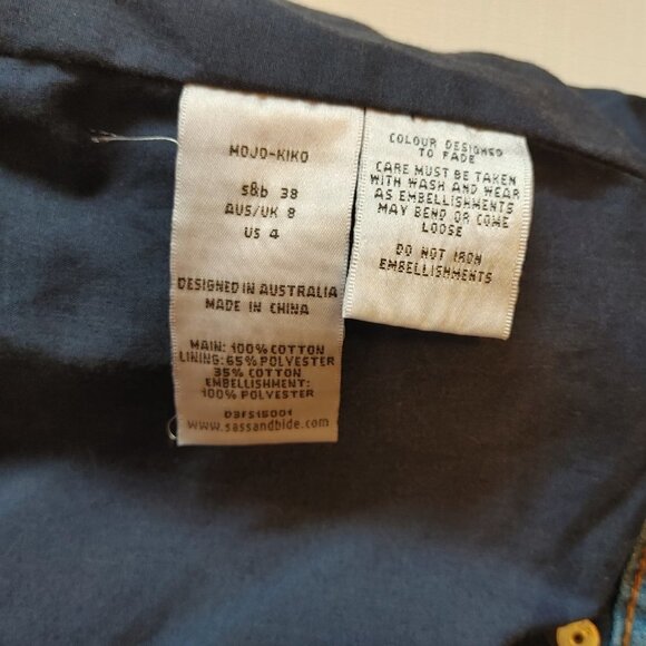 Sass & Bide MOJO-KIKO Skirt Sequin 38 - Picture 10 of 10